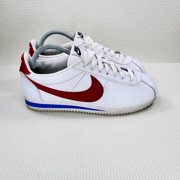 Nike Cortez Shoes Womens US Size 10 Classic Forrest Gump White Red 807471-103 - Picture 1 of 11